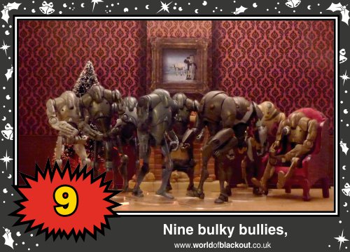 On the tenth Wookiee Life Day, the Dark Side gave to me: Nine bulky bullies...