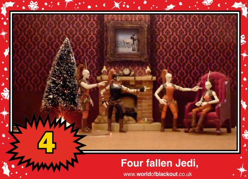 On the eleventh Wookiee Life Day, the Dark Side gave to me: Four fallen Jedi...