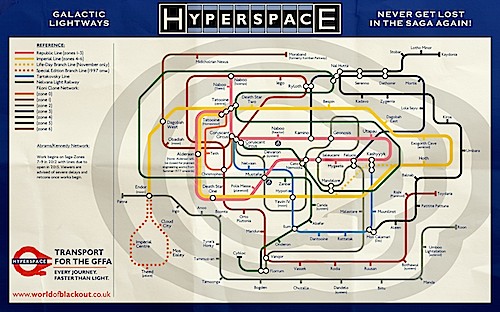 A schematic map of the Star Wars Galaxy Far, Far Away. Click for big.