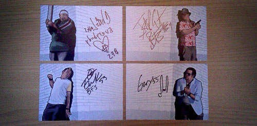 GTA:1985 Signed 6x4's. Because.