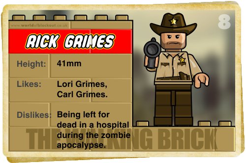 Slightly Inappropriate Lego #8 : Rick Grimes