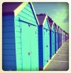 The newly decorated 'beach' 'huts'.