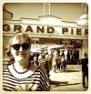 My good lady, impressed with Weston Super Mare's fine attempt at one of these new fangled 'Piers'