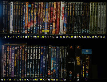 Star Wars DVDs, 2000 to present. Click for bigger.